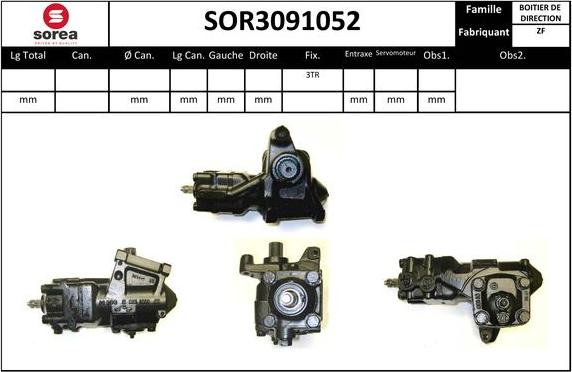 EAI SOR3091052 - Рульовий механізм, рейка autocars.com.ua