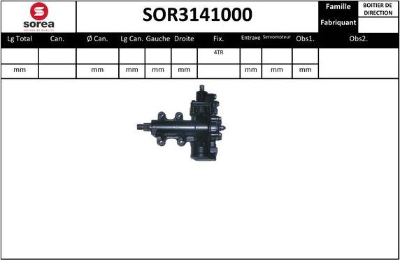 EAI SOR3141000 - Рульовий механізм, рейка autocars.com.ua