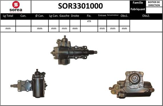 EAI SOR3301000 - Рулевой механизм, рейка avtokuzovplus.com.ua