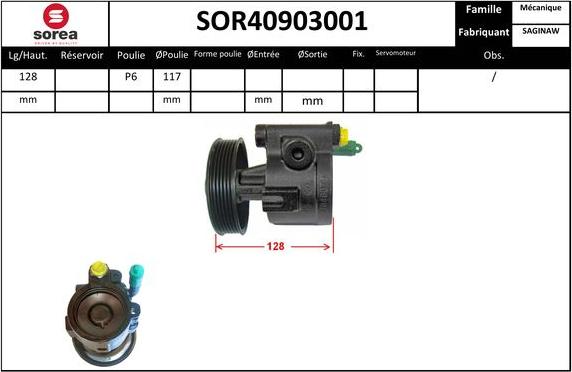 EAI SOR40903001 - Гидравлический насос, рулевое управление, ГУР autodnr.net