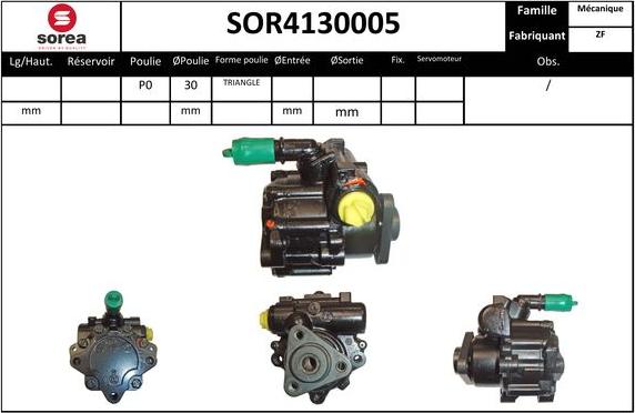 EAI SOR4130005 - Гидравлический насос, рулевое управление, ГУР autodnr.net