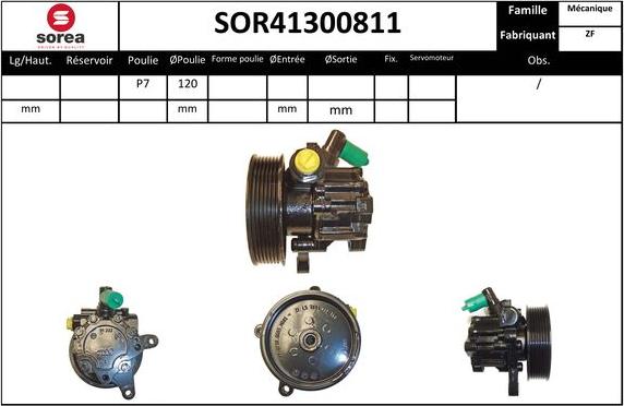 EAI SOR41300811 - Гидравлический насос, рулевое управление, ГУР autodnr.net