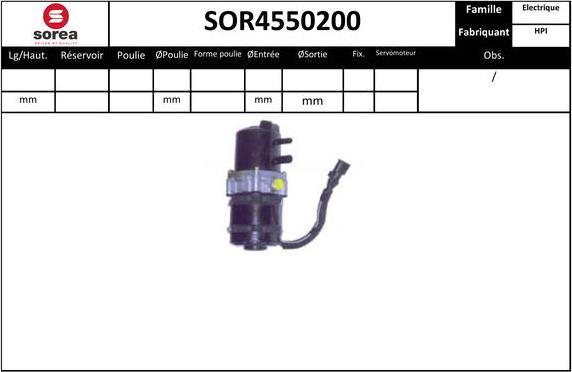 EAI SOR4550200 - Гидравлический насос, рулевое управление, ГУР avtokuzovplus.com.ua