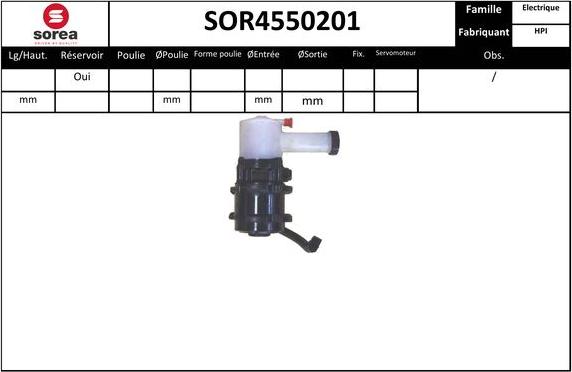 EAI SOR4550201 - Гидравлический насос, рулевое управление, ГУР avtokuzovplus.com.ua