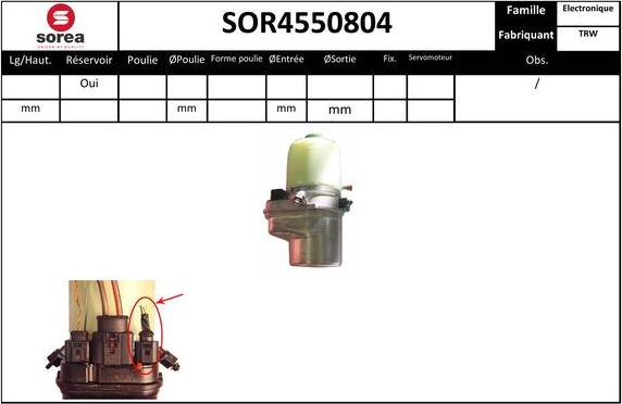 EAI SOR4550804 - Гидравлический насос, рулевое управление, ГУР autodnr.net