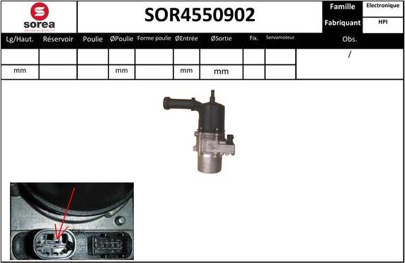 EAI SOR4550902 - Гидравлический насос, рулевое управление, ГУР avtokuzovplus.com.ua