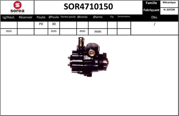 EAI SOR4710150 - Гидравлический насос, рулевое управление, ГУР autodnr.net