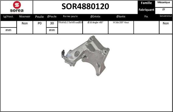 EAI SOR4880120 - Гідравлічний насос, рульове управління, ГУР autocars.com.ua