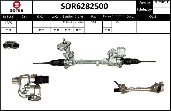 EAI SOR6282500 - Рулевой механизм, рейка autodnr.net