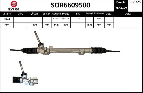EAI SOR6609500 - Рулевой механизм, рейка autodnr.net