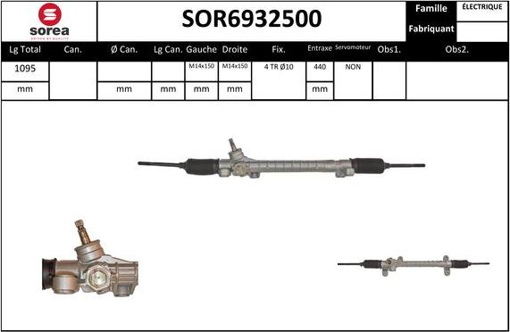EAI SOR6932500 - Рулевой механизм, рейка avtokuzovplus.com.ua