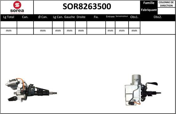 EAI SOR8263500 - Рульова колонка autocars.com.ua