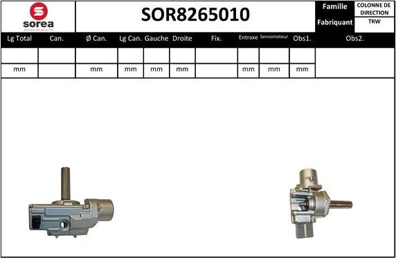 EAI SOR8265010 - Рульова колонка autocars.com.ua