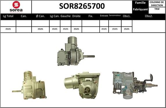 EAI SOR8265700 - Рулевая колонка avtokuzovplus.com.ua