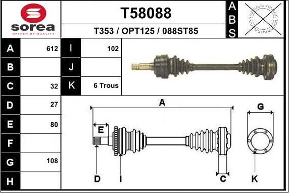 Löbro 300752 - Приводний вал autocars.com.ua