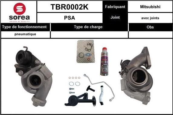 EAI TBR0002K - Компресор, наддув autocars.com.ua