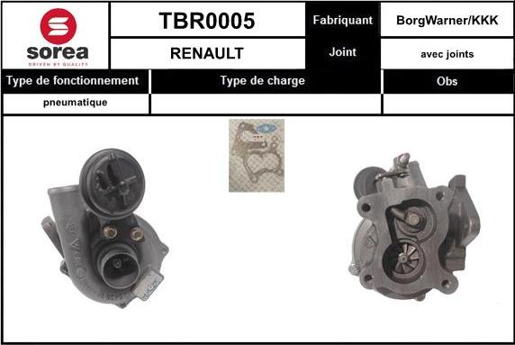 EAI TBR0005 - Турбина, компрессор avtokuzovplus.com.ua