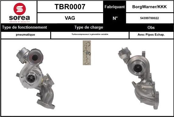 EAI TBR0007 - Турбина, компрессор autodnr.net