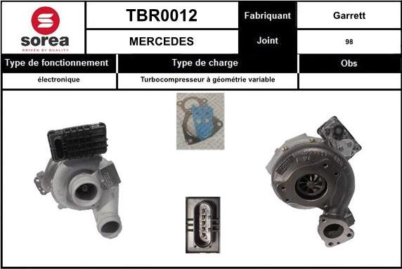 EAI TBR0012 - Компресор, наддув autocars.com.ua