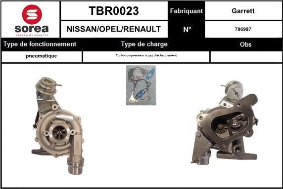 EAI TBR0023 - Турбина, компрессор avtokuzovplus.com.ua