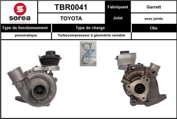 EAI TBR0041 - Турбина, компрессор avtokuzovplus.com.ua