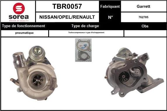EAI TBR0057 - Турбина, компрессор avtokuzovplus.com.ua