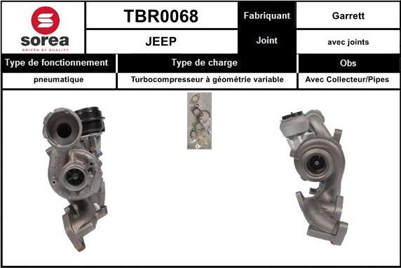 EAI TBR0068 - Компресор, наддув autocars.com.ua