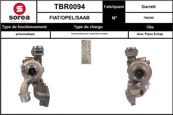 EAI TBR0094 - Турбина, компрессор avtokuzovplus.com.ua