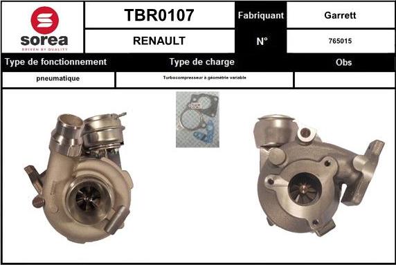 EAI TBR0107 - Турбина, компрессор avtokuzovplus.com.ua
