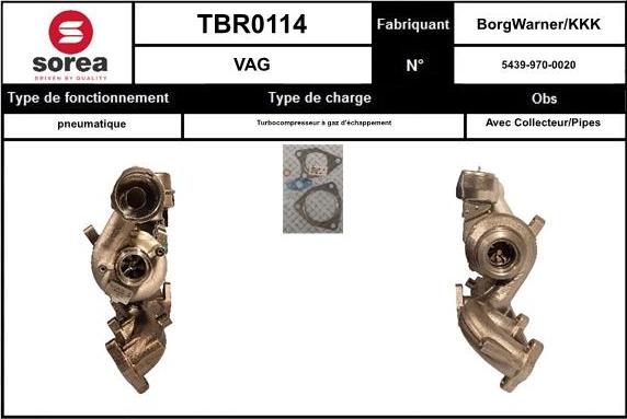 EAI TBR0114 - Турбина, компрессор avtokuzovplus.com.ua