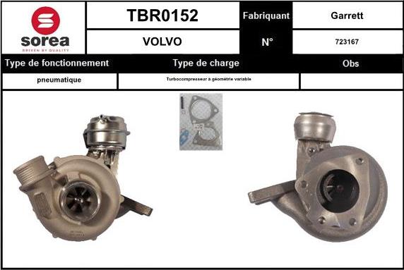 EAI TBR0152 - Турбина, компрессор avtokuzovplus.com.ua