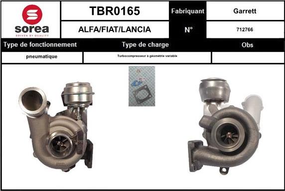 EAI TBR0165 - Турбина, компрессор avtokuzovplus.com.ua