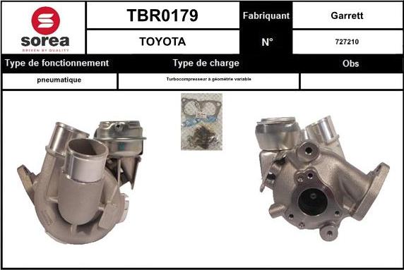 EAI TBR0179 - Турбина, компрессор avtokuzovplus.com.ua