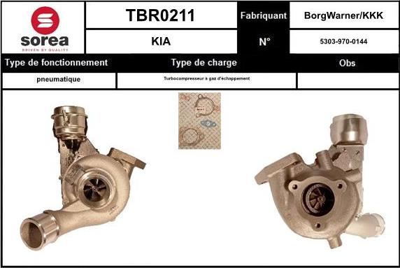 EAI TBR0211 - Турбина, компрессор autodnr.net