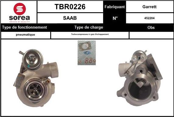 EAI TBR0226 - Турбина, компрессор avtokuzovplus.com.ua
