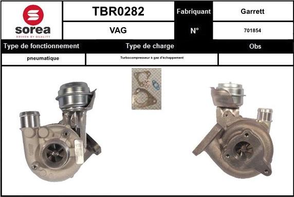 EAI TBR0282 - Турбина, компрессор avtokuzovplus.com.ua