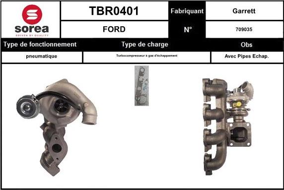 EAI TBR0401 - Компресор, наддув autocars.com.ua