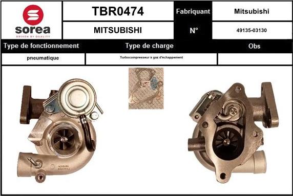 EAI TBR0474 - Турбина, компрессор autodnr.net