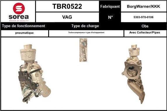 EAI TBR0522 - Турбина, компрессор avtokuzovplus.com.ua