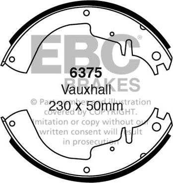 EBC Brakes 6375 - Комплект гальм, барабанний механізм autocars.com.ua