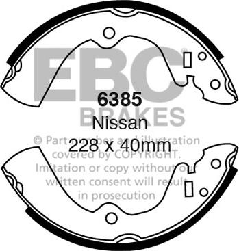EBC Brakes 6385 - Комплект гальм, барабанний механізм autocars.com.ua