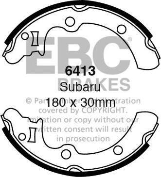 EBC Brakes 6413 - Комплект гальм, барабанний механізм autocars.com.ua