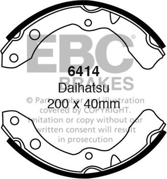 EBC Brakes 6414 - Комплект гальм, барабанний механізм autocars.com.ua