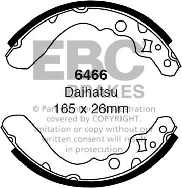 EBC Brakes 6466 - Комплект гальм, барабанний механізм autocars.com.ua