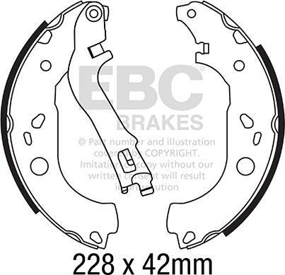 EBC Brakes 6697 - Комплект гальм, барабанний механізм autocars.com.ua