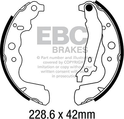 EBC Brakes 6699 - Комплект гальм, барабанний механізм autocars.com.ua