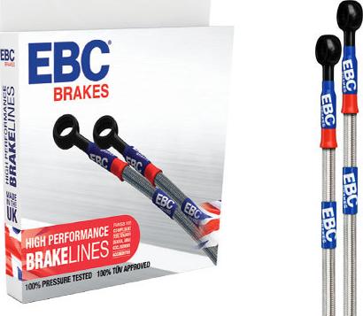 EBC Brakes BLA1001-4L - Комплект гальмівних шлангів високої продуктивності autocars.com.ua