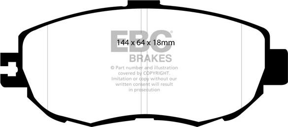 EBC Brakes DP31006C - Гальмівні колодки, дискові гальма autocars.com.ua