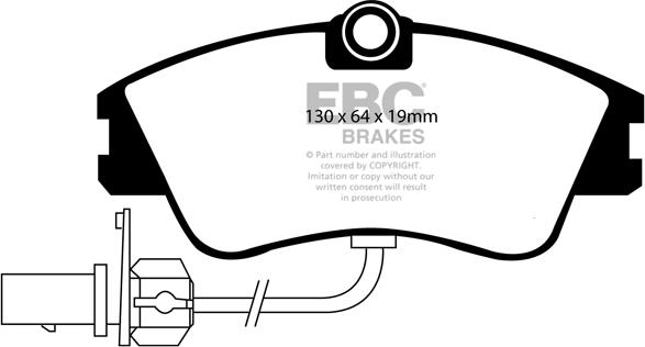 EBC Brakes DP1030/2 - Тормозные колодки, дисковые, комплект avtokuzovplus.com.ua