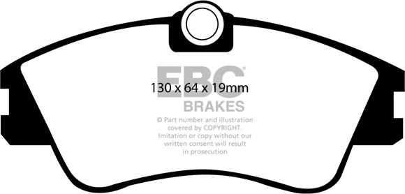 EBC Brakes DP1030 - Гальмівні колодки, дискові гальма autocars.com.ua